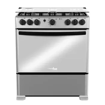 Estufa de Piso Mabe 6 Puestos Gas Natural EMC30 EMC30KXX6 Inox_1